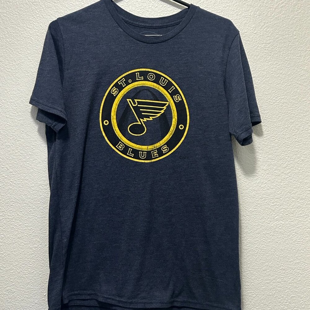 Majestic Threads heather blue St Louis Blues men's Large t-shirt